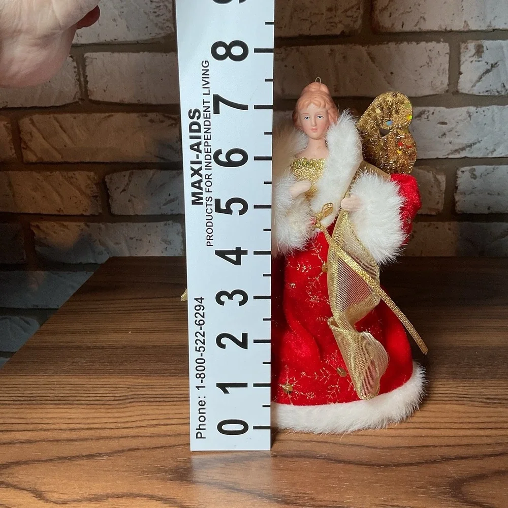 Vintage Mini Christmas Angel Tree Topper 7.5